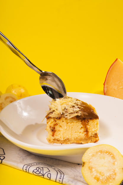 Cheesecake de queso de bola